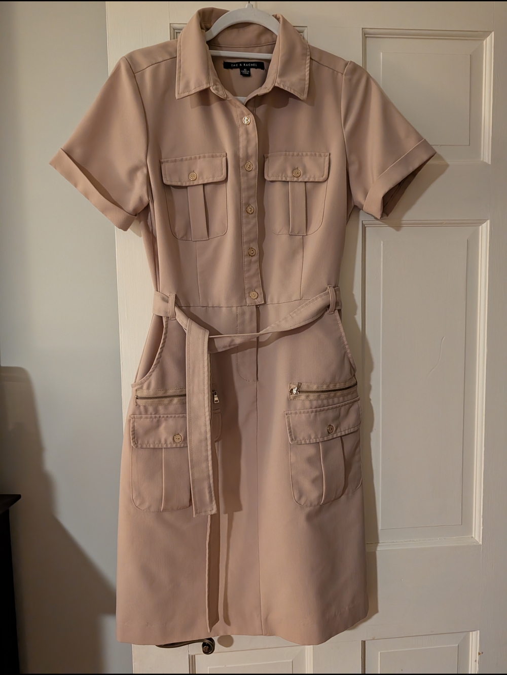 Zac & Rachel Tan Utility Midi Dress